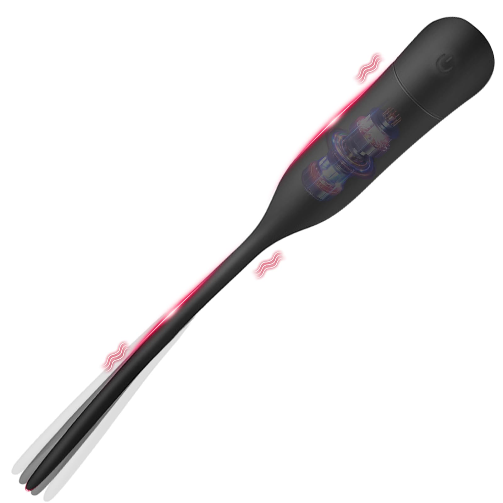 BDSMYEE Dilatador Uretral de Silicona con 10 Modos de Vibración, Vibrador de Pene y Próstata, Dilatadores Uretrales para Hombres, Juguete Sexual Erótico para Hombres en Solitario (Corto)