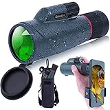 ★ 【Imágenes de alto contraste y resolución】 ★ Gracias a la última tecnología óptica, los monoculares con zoom de visión nocturna están equipados con prisma BAK-4 y lente FMC que garantizan una transmisión de luz y un brillo superiores. La alta transmitancia de luz alcanza hasta el 99,5%. Un ocular ajustable también le permite girar hacia arriba y hacia abajo fácil y rápidamente para una visualización óptima incluso con gafas.