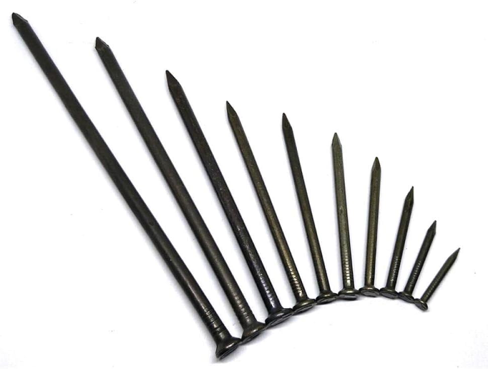 Cement Nails,Wall Pins Tacks Nails for Woodworking Wall Nails, Small Steel Nails on Wood, Extra Long Wood Nails, Fixed Foreign Nails 285pcs(2.8 * 30 (110))