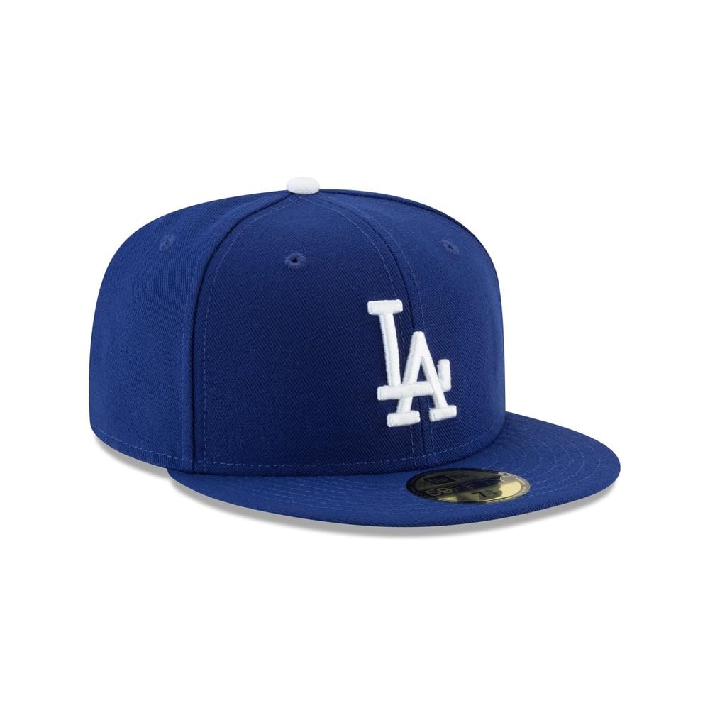 New Era MLB 59FIFTY Baseballkappe Los Angeles Dodgers Blue Team Color Logo Authentic Collection Fitted On Field Baseball Cap Hat