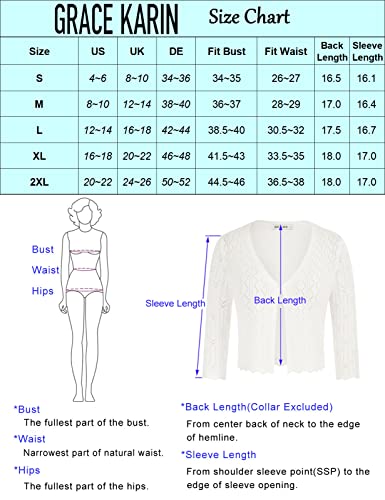 Women Short Sleeves Crop Cardigan Bolero Shrug Hollow Out Crochet Knit Sweater Apricot 2Xl #TOP5