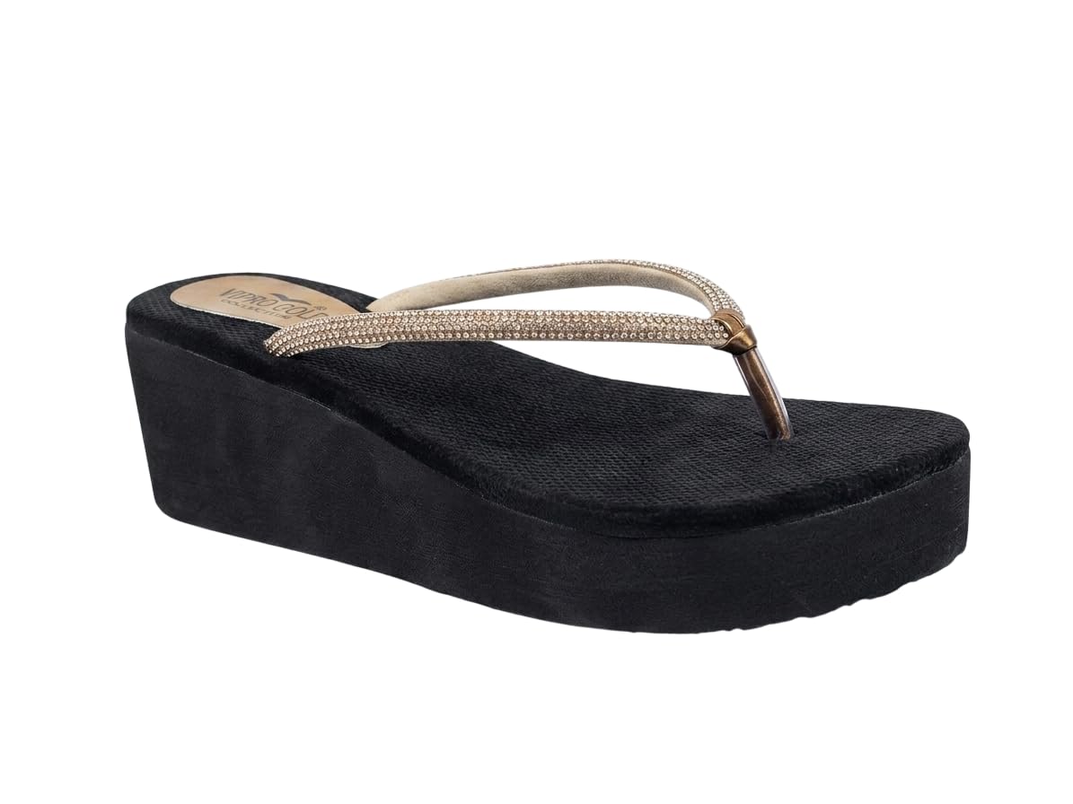 Women's Comfort Wedge Heel Slippers | Anti-Slip Lightweight Platform Flip-Flops | Cushioned Footbed Thong Sandals-image-16
