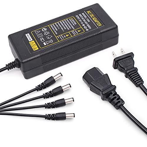 12V 5A AC/DC Adapter Charger Power Supply with 4 in 1 Plug for Motorola WPLN4137 WPLN4226 HTN9000 HTN9008B WPLN4232A WPLN4232 Radio Charger