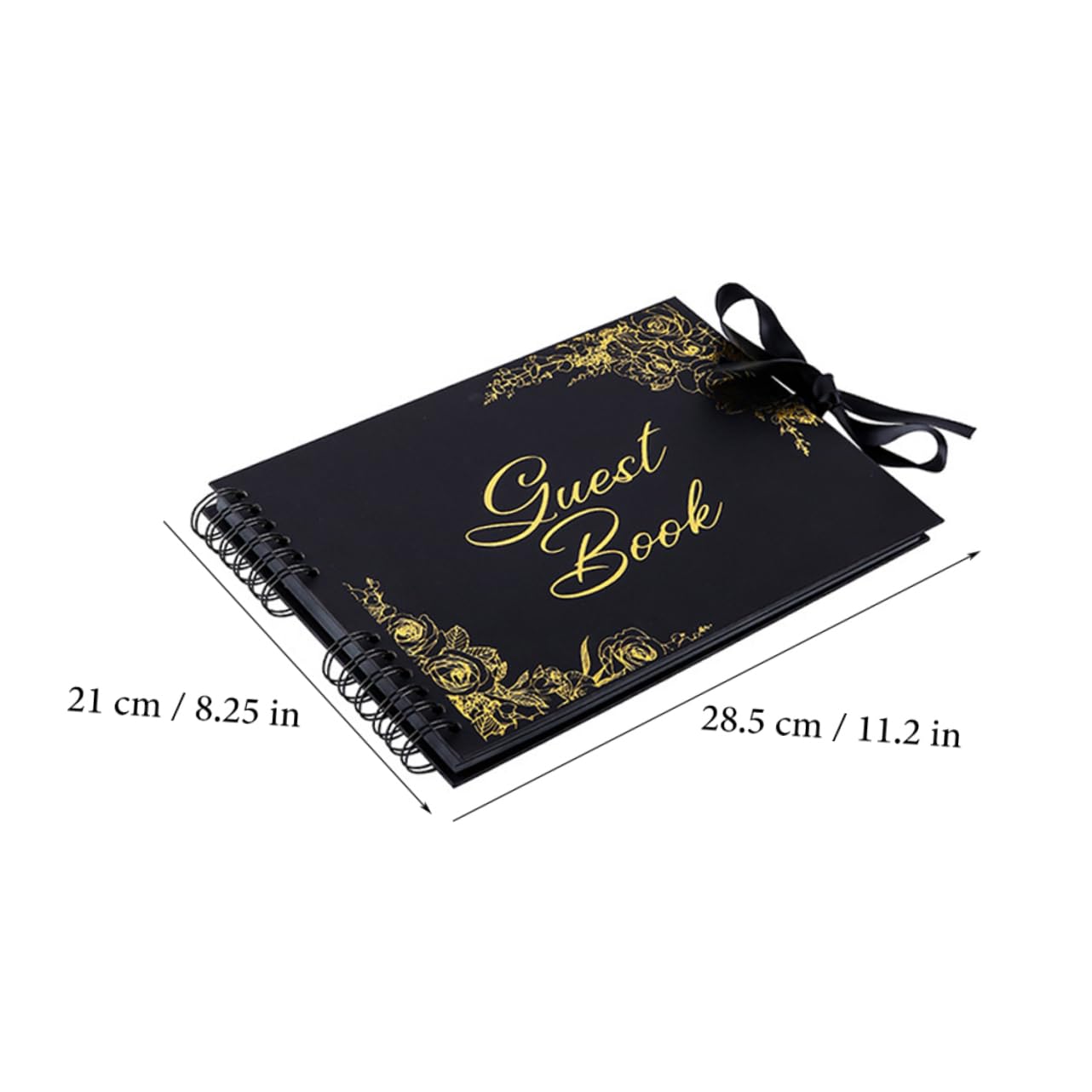 Libro Ospiti Matrimonio Carta Elegante Guest Book Portatile con Pagine Ample per Dediche Album Diy per Cerimonie per Matrimoni e Speciali