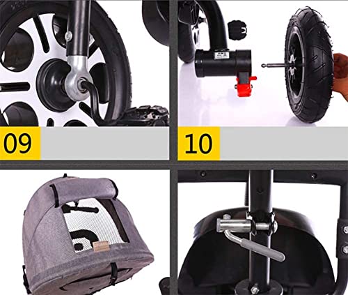 NUBAO Dreiräder Für Kinder ab 1 Kinder Trike 3 in 1 Kinder Dreirad Fahrrad mit Elternlenker Baldachin Farbe Max Last… – Bild 7