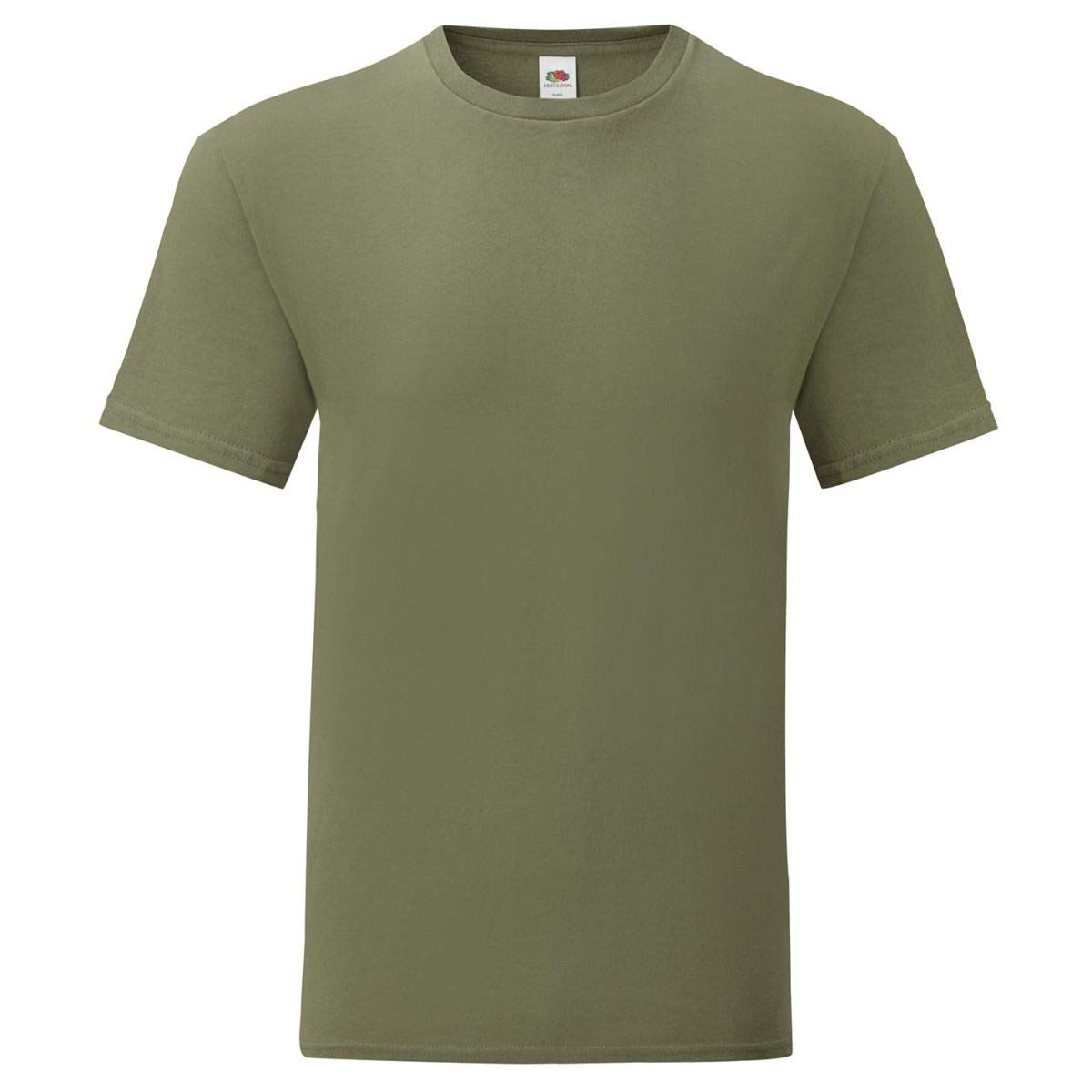Fruit of the Loom iconic T-shirt, sizes S - 5XL, olive, 3XL