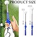 Golf Grip Trainer,Golf Swing Trainer,Retractable Right-Handed Grip Trainer Golf Training Aid for WarmUp, Strength Tempo Practice, Indoor/Outdoor Use Improve Swing Rhythm & Accuracy (FAT, Blue)