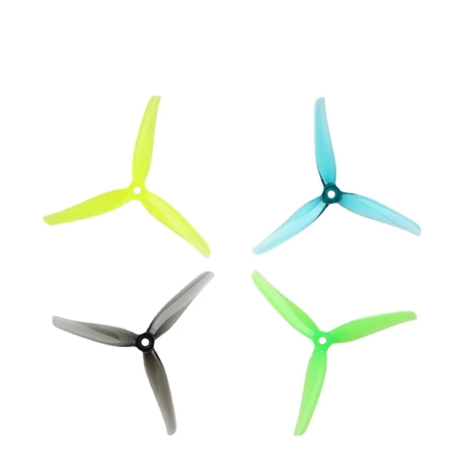 5140/6040 5-6 cali FPV Tri-Blade Propeller CW CCW 4 pary do wyścigów 5" (4 pary F5 Gray)