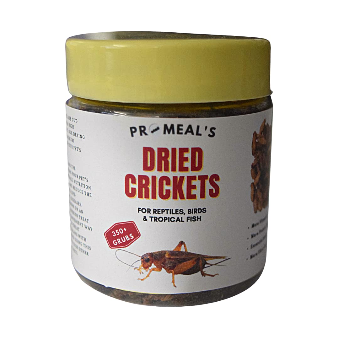 Promeals Dried Crickets - Treat Food for Aquarium Fishes Like Flowerhorn, Arowana, and Birds, Finches, Reptiles, Monkeys & Other Pets (200 Grubs) (B0BLLYQ2ZB) Amazon Price History, Amazon Price Tracker