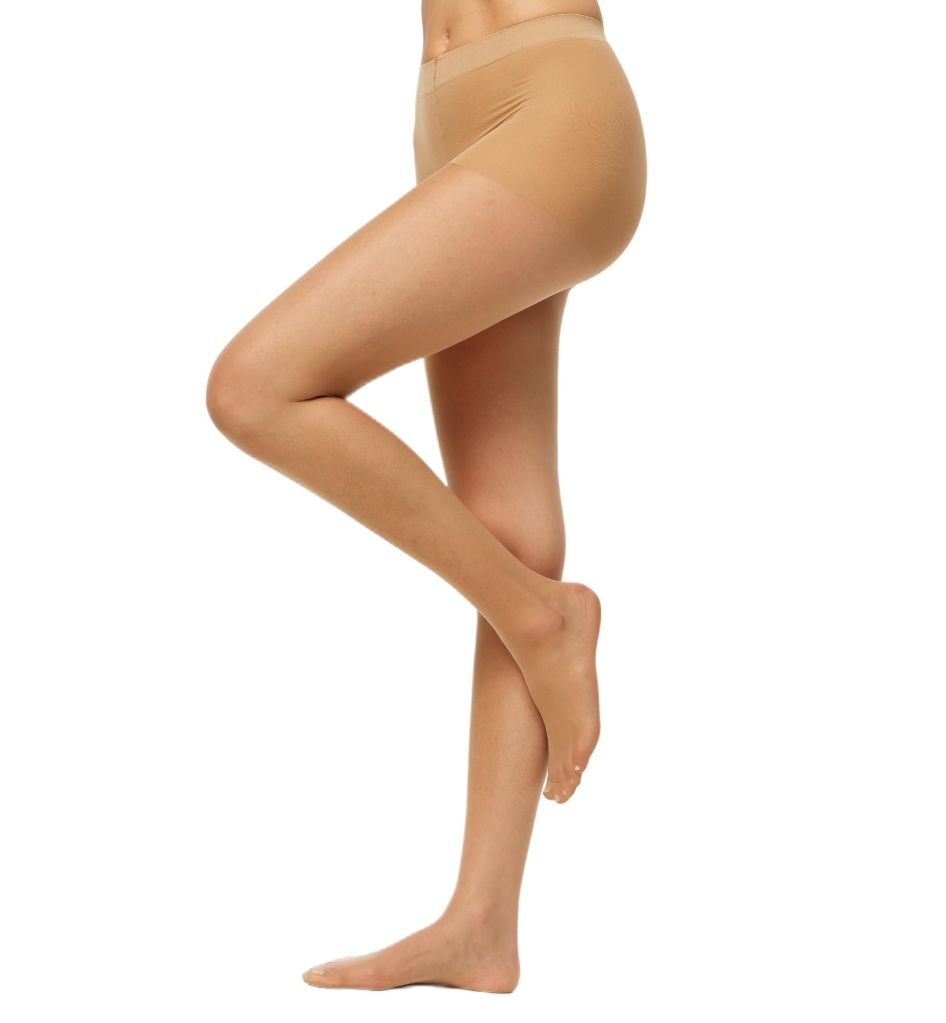 Nur Die Goodbye Laufmaschen 20 DEN Strumpfhose verhindert Laufmaschen transparente Fein-Strumpfhose matte Optik Damen, mandel, M
