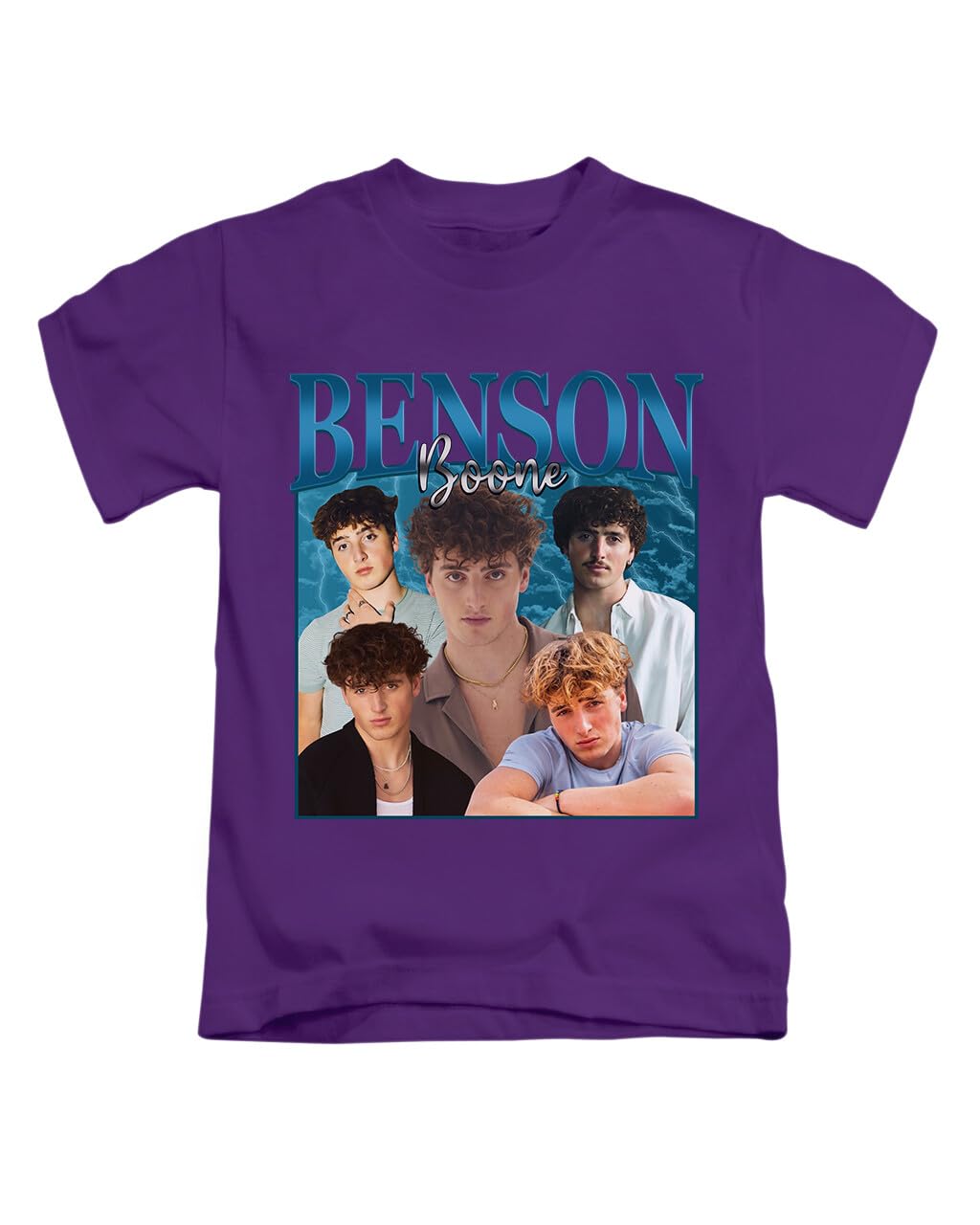 New Spirit Original Unisex Purple Benson Boone Tee T-Shirt Funny T Shirt Top
