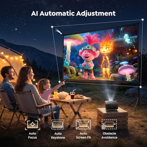 Portable Smart Projector 4K Support
