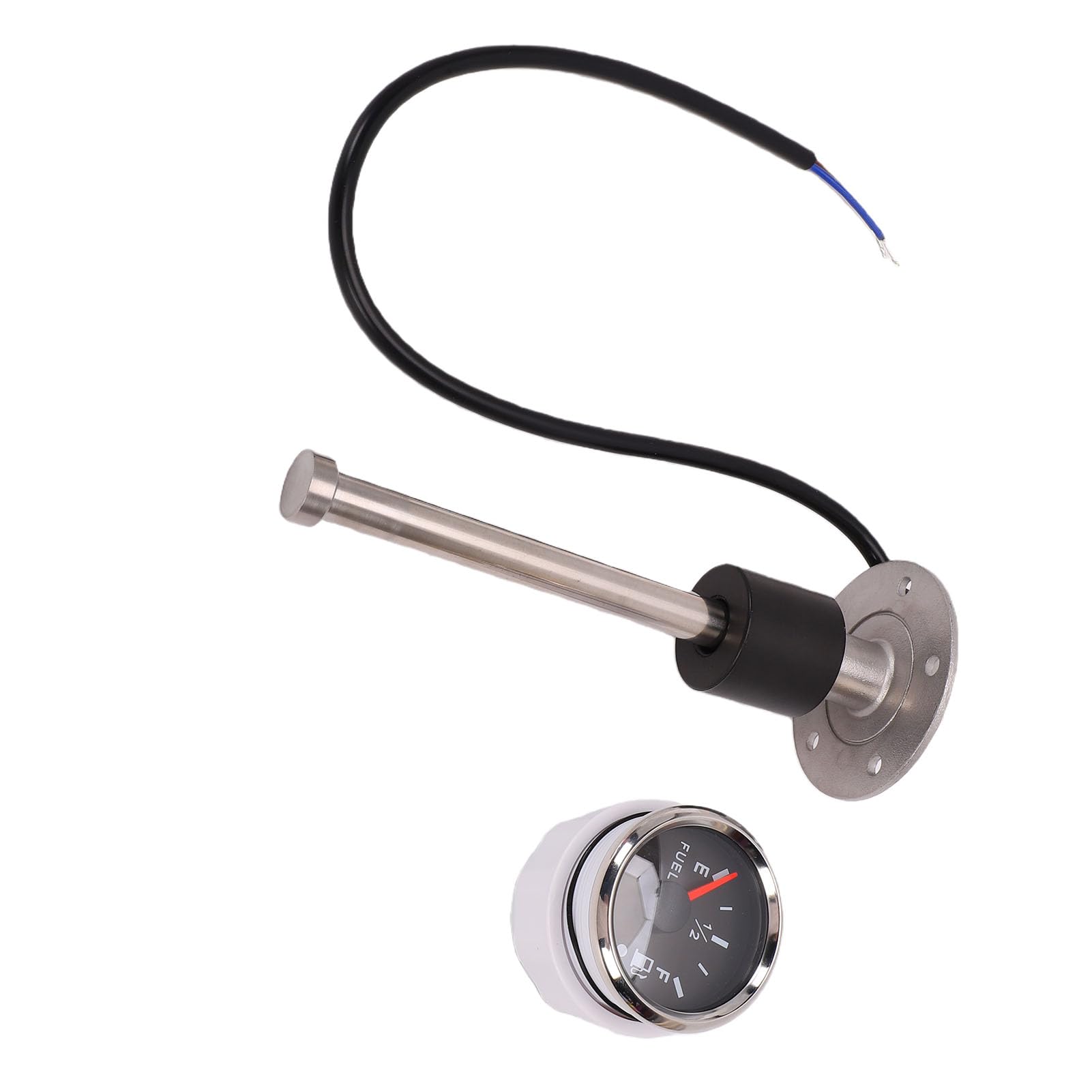 Pssopp 6,8 Pouces Marine Fuel Sender Gauge Kit, 0-190 Ohm