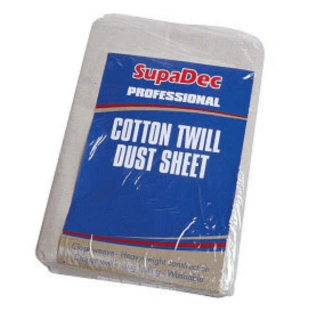 Supadec Cotton Twill Dust Sheet 12`X9` 3.6Mx2.7m