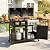 EROMMY 2-in-1 Dual Fuel Propane & Charcoal Grill Combo with Side Burner, Porcelain-Enameled Cast Iron Grates, 646SQIN Large Cooking Area for Outdoor Patio Backyard Barbecue & Party Events