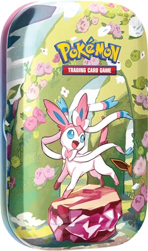 Pokémon: Mini-boîte Écarlate et Violet – Évolutions Prismatiques – Nymphali du JCC Pokémon (2 boosters et 1 pièce)