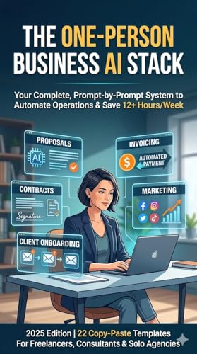 The One-Person Business AI Stack: 22 copy-paste AI prompt templates for freelancers, consultants, coaches, and solopreneurs — lead intake, proposals, ... ... project management, invoicing, marketin