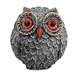 Matériau en résine robuste : fabriquée à partir de résine robuste, cette décoration en forme de hibou promet longévité et durabilité tout en servant de point focal attrayant dans votre maison ou votre bureau.