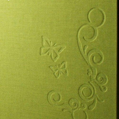 Fotoalbum Gästebuch Hochzeit Schmetterling Quer Grün Erweiterbar mit Geprägtem Schriftzug in Deutschland Gefertigt 36 x 22,5 cm