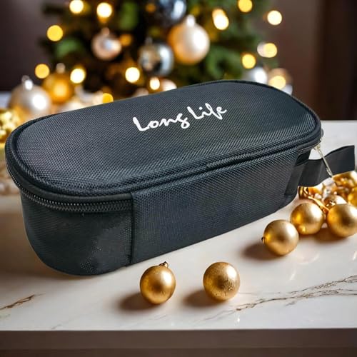 Image of BLUE DINO Set of 3 Insulated Lunch Box Cover for Office & School-Waterproof Tiffin Cover for Men & Women-Thermal Lunch Pouch with Handle-Compact & Lightweight Food Carrier for Work (Black)