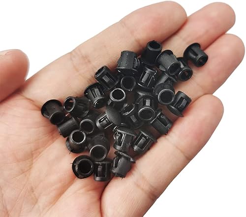 Vista 14 de Tapones de agujero de 1/2 pulgada de plástico tipo empotrado, tapones de orificio a presión para tubo de bloqueo a presión, tapas de rosca, tapas