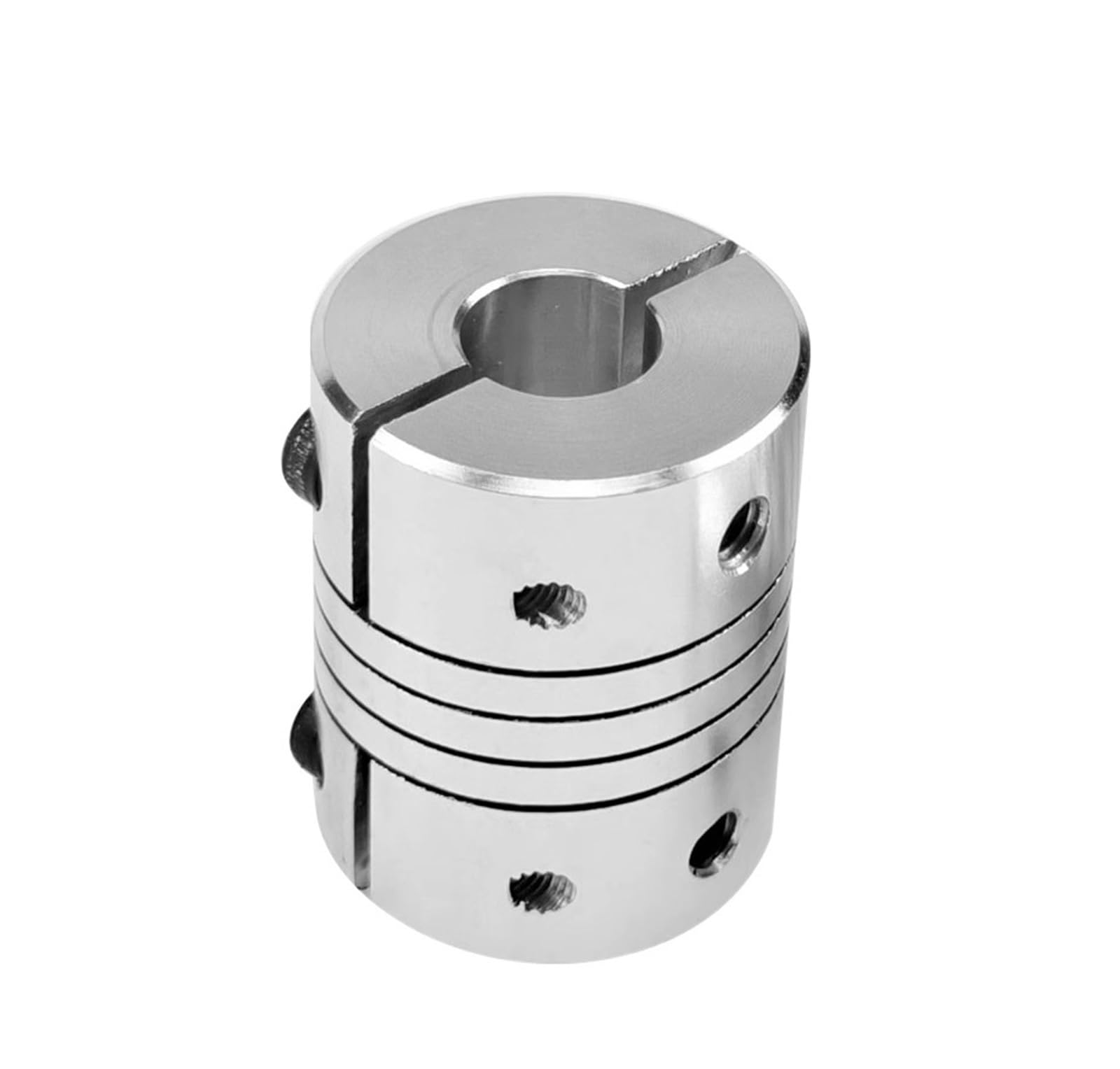 Rigid Coupling,Stainless Steel Rigid Coupling 1pcs CNC Motor Shaft Coupler Flexible Coupling OD 19x25mm(4x8)