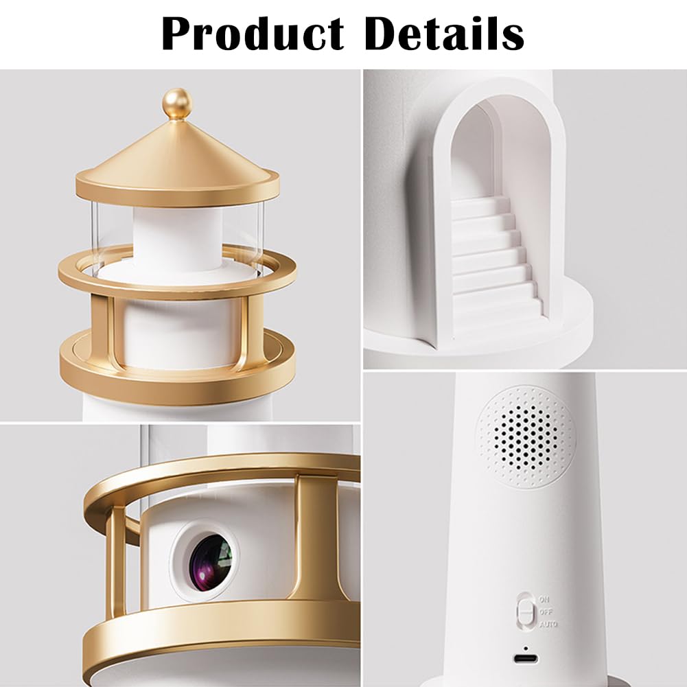 Lámpara de luna con proyector de faro, luz nocturna, luz de luna, lámpara de mesa estética LED para cumpleaños de niños y niñas (control remoto)