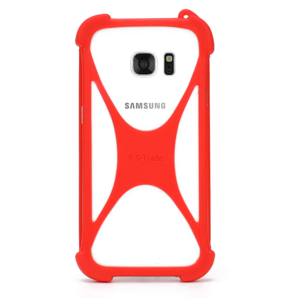 K-S-Trade Paraurti Compatibile con Cellulare Compatibile con UMIDIGI Power 7 Paraspruzzo in Silicone Custodia Cover Bumper Compatibile con Astuccio TPU Softcase Protector Nero (1x) Auriculari
