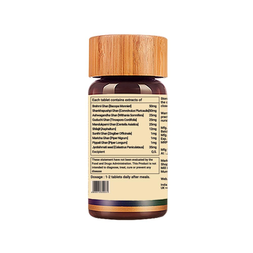 Neurosolve Brain Support Supplement, Ayurvedic Formulation, 80 Tablets 1