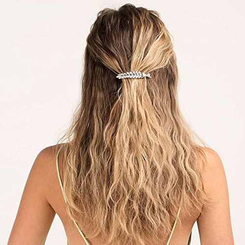 Pasadores para el cabello de cristal blanco y horquillas pequeñas para mujer 3