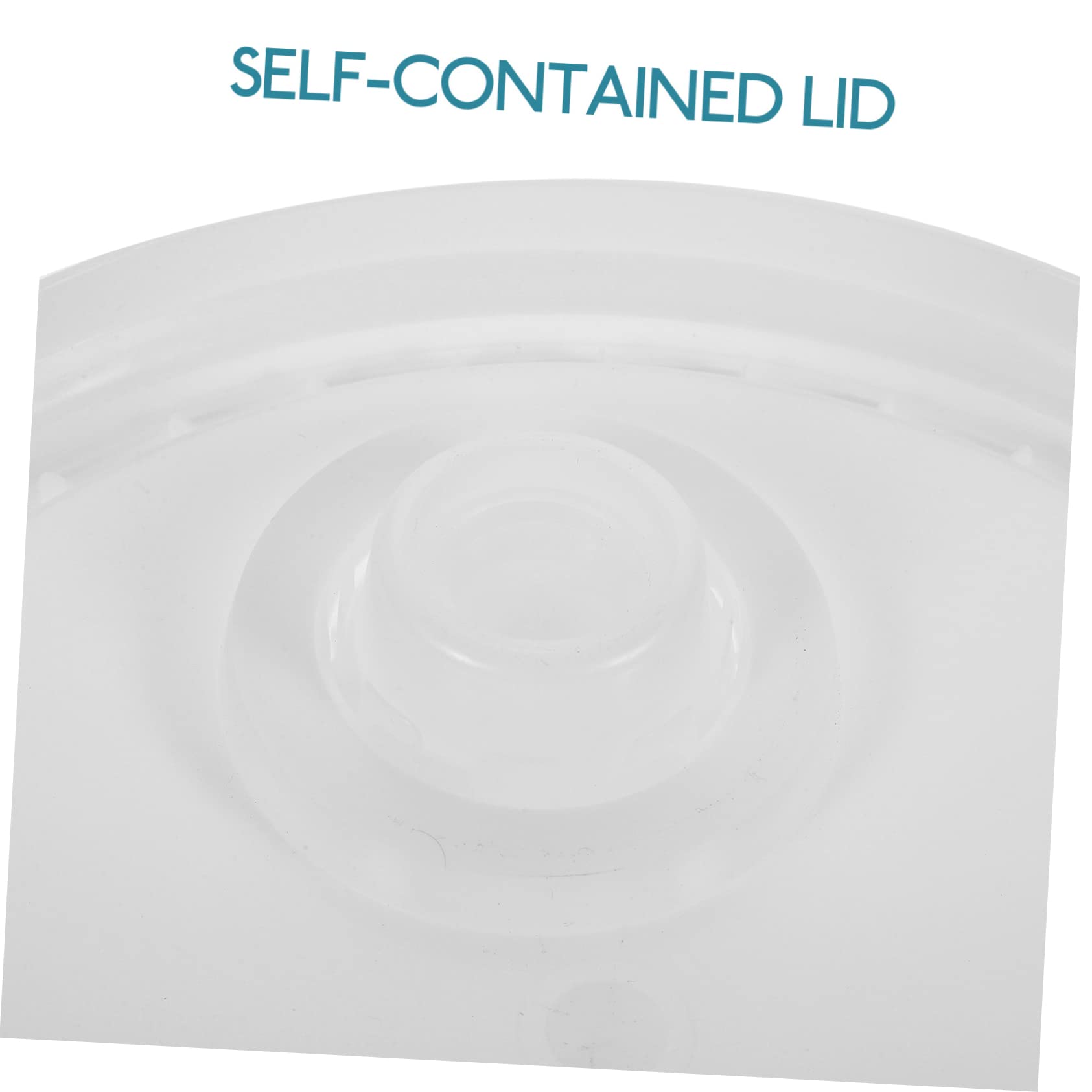 Tofficu Cubo de Pintura Blanco de 10 litros con Tapa Ligera de Hdpe para Almacenamiento Seguro y Fácil Uso en Proyectos de Pintura