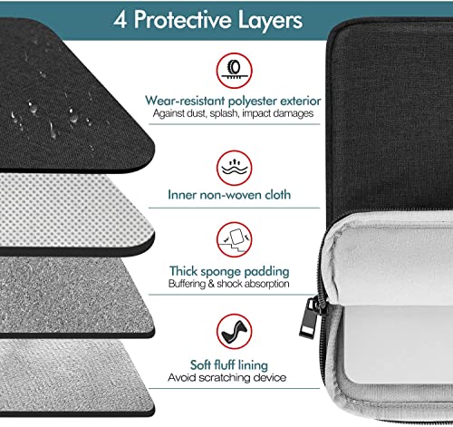 MOCA 13" Inch Laptop Sleeve Bag Pouch for MacBook Pro 14 M1 M2 M3 / MacBook Pro 13 inch/MacBook Air 13 inch/Xps, Pavilion 13 inch Universal Laptop... - Image 3