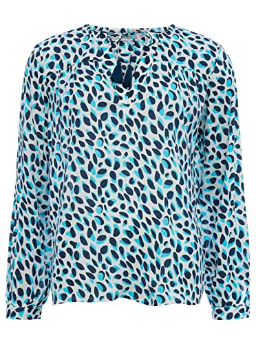 Zwillingsherz Bluse mit Punktmuster - Hochwertige Tunika Oberteile für...