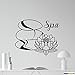 Produktbild Spa Lotus Hot Stone 60x60 Wandtattoo Aufkleber Decal von SUPERSTICKI® aus Hochleistungsfolie für alle glatten Flächen UV und Waschanlagenfest Profi Qualität