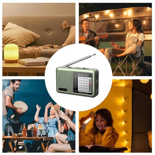 Radio ondes courtes anti-isolement compacte avec batterie rechargeable et casque