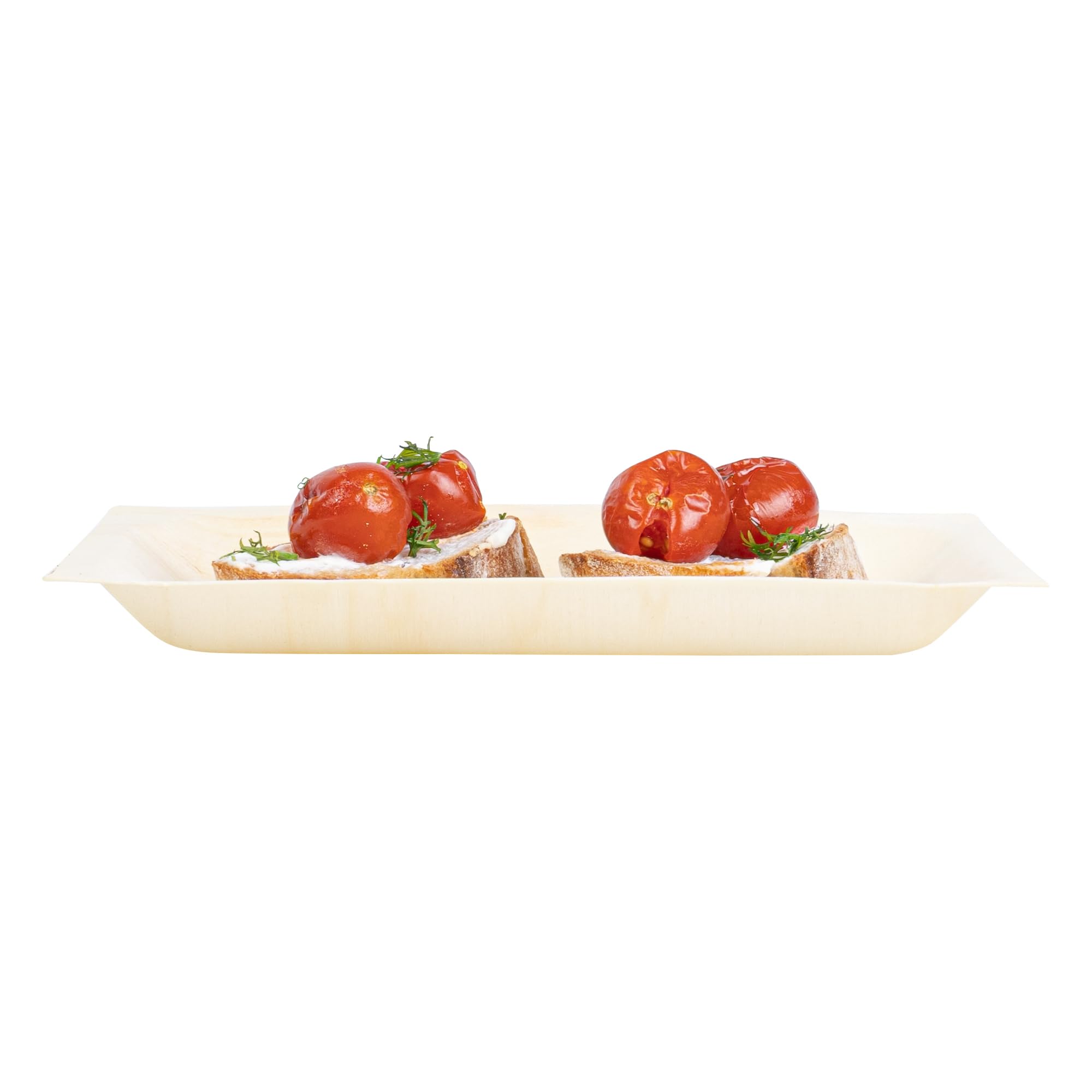 Restaurantware - Platos de servir Taipei de 7 x 5.1 pulgadas, 200 platos desechables para fiestas, sostenibles, a prueba de grasa, platos de madera de álamo, resistentes, para fiestas, bodas, camping,