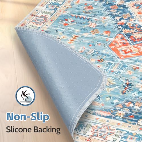 Image of Washable Pee Pads for Dogs, 2 Pack Reusable Puppy Training Pads 48 inchx32 inch Super Absorbent Waterproof Dog Training Pads, Non-Slip Potty Pads, Whelping Pads Litter Mat Blue /Mix