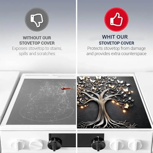 Image of HOMETITUTE Coffee Stove Cover 28x20 Diatomite Heat Resistant Non Slip Pad (pattern*7)