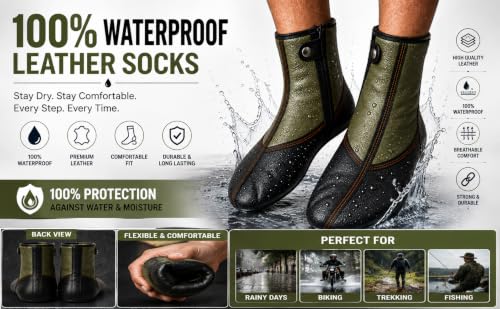 Image of AIINA 100% Waterproof Leather Socks