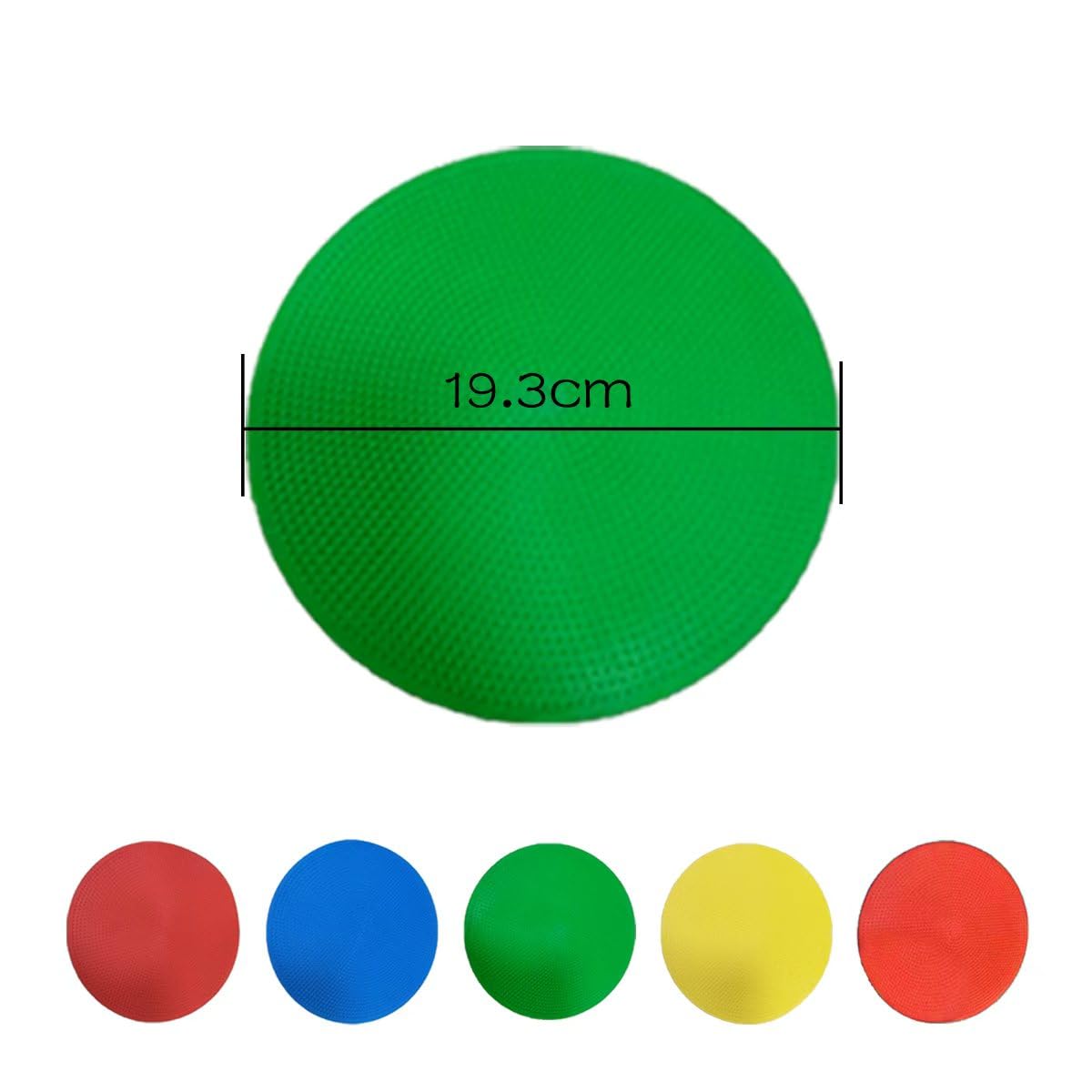 20er Set Markierungsscheiben Runde Flache Flache Sport Markierungshütchen Rutschfeste Floormarker Trainingsscheiben mit schwarzer Netztasche Flat Round Disc (19.3CM)