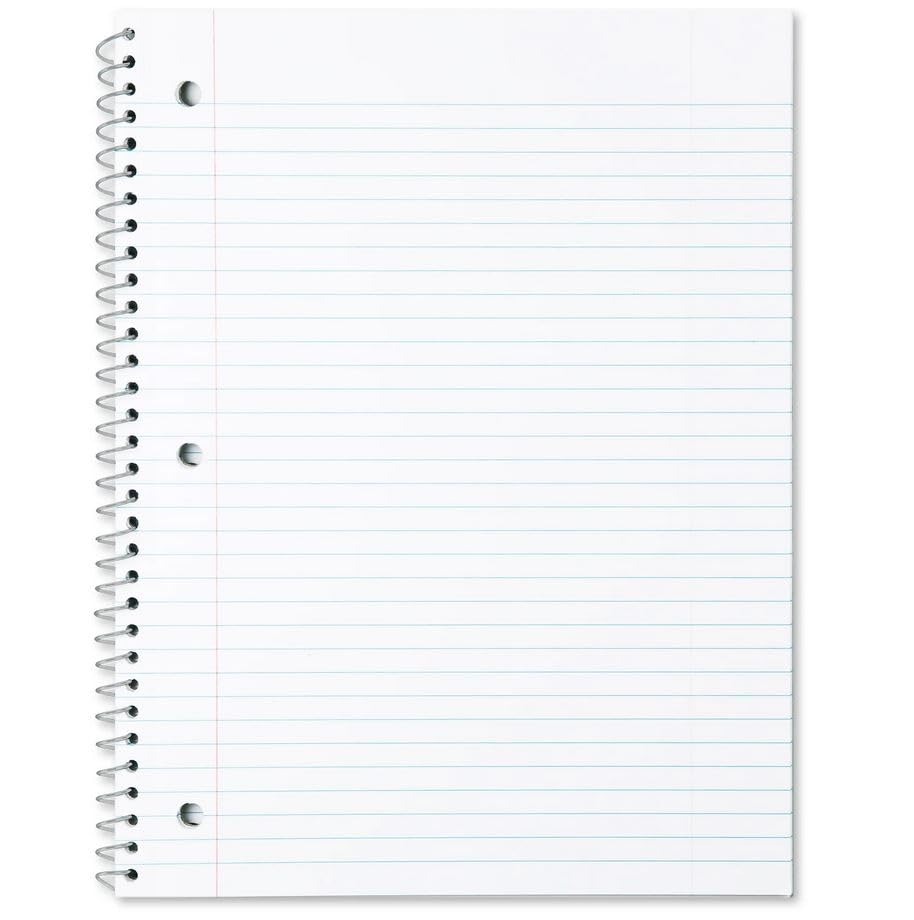 Trail maker Bulk Notebooks 20 Pack - 3 Subject Notebook Wide Ruled Bulk 3 Subject Spiral Notebooks for Kids, School, Notes, Students, Work - Image 8