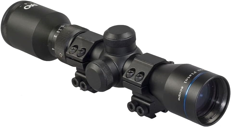 PAO TOPAZ Professional Optics 2-7 x 32 Long Eye Relief PISTOL SCOPE