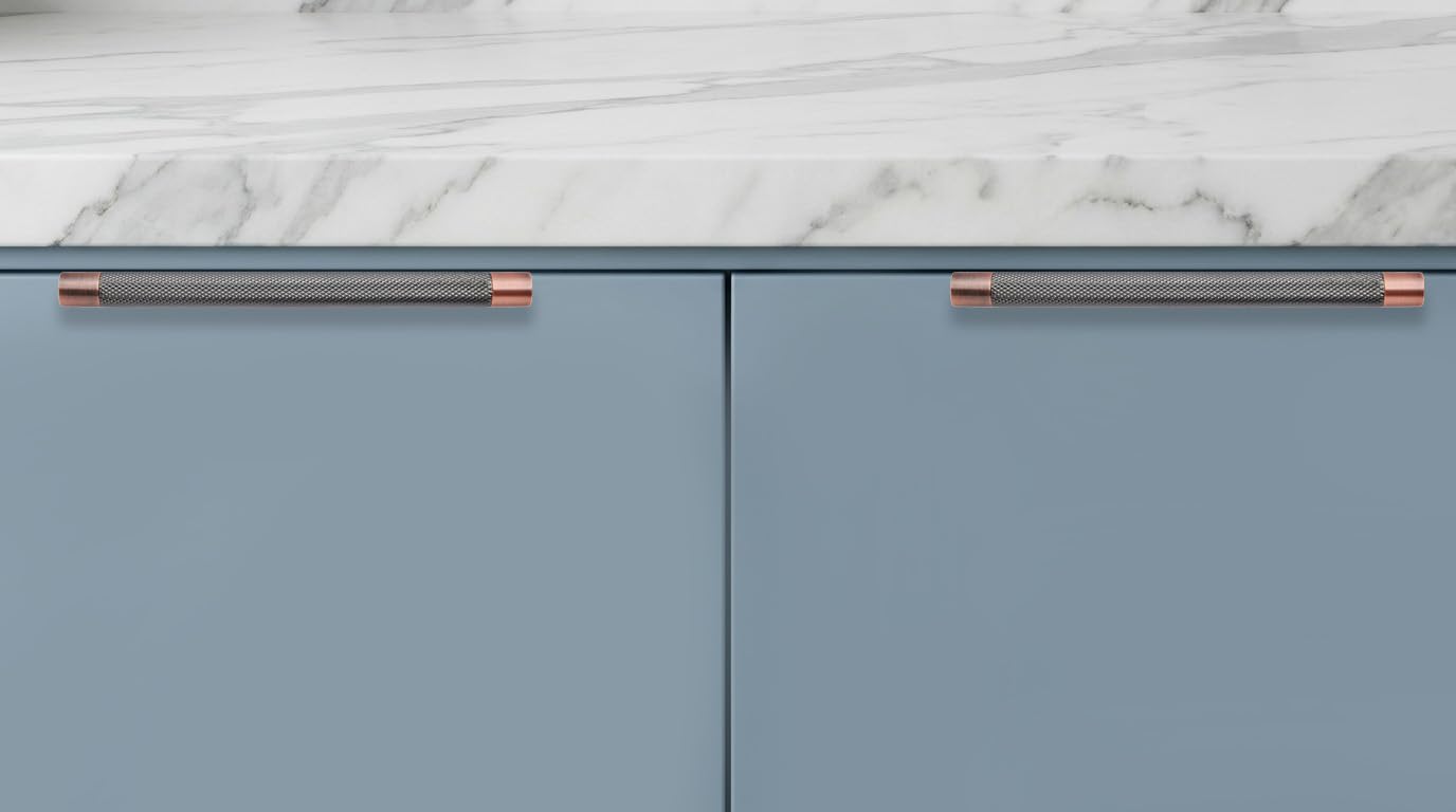 KHTUMEWARE-3065 Brushed Antique Copper Appliance Pulls CTC 3 in (76 mm) 10-Pack in Brushed Antique Copper — KHTUMEWARE