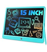 TEKFUN Tableta LCD De 10 Pulgadas Para Dibujar – Escritura Sensible, Con Lápiz Magnético Y Bloqueo De Pantalla, Azul