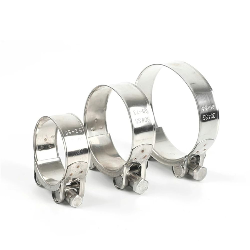 Colliers de serrage en acier inoxydable 304, 17-252 mm, fixations pour tuyaux de carburant/eau pour usage automobile, diamètres 20 mm et 22 mm.