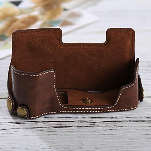 �J�����A�N�Z�T���[ Olympus EM10�p1/4�C���`�X���b�hPU���U�[�J�����P�[�X�x�[�X �J�����A�N�Z�T���[ (�F : Coffee)