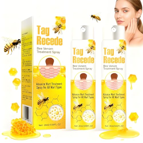 2 Stück Tag Recede Bee Venom Sprays Bienengift Spray für Damen und Herren Bienengift Behandlungs Spray Natürliches Haut-Bienenspray für alle Feuchtigkeitsspendenden -Y4B-C8