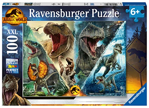 Ravensburger - Puzzle Jurassic World, 100 Piezas XXL, Edad Recomendada 6+ Años