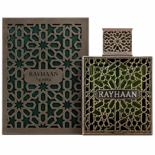 Image of RAYHAAN Terra - Spicy, Woody, Amber, Oriental - Eau de Parfum Spray Long-Lasting Fragrance for Unisex, 3.4 Ounce / 100 ml