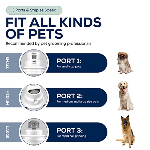 My Pet Command Cordless Dog Nail Grinder Quiet Low Noise for Large...